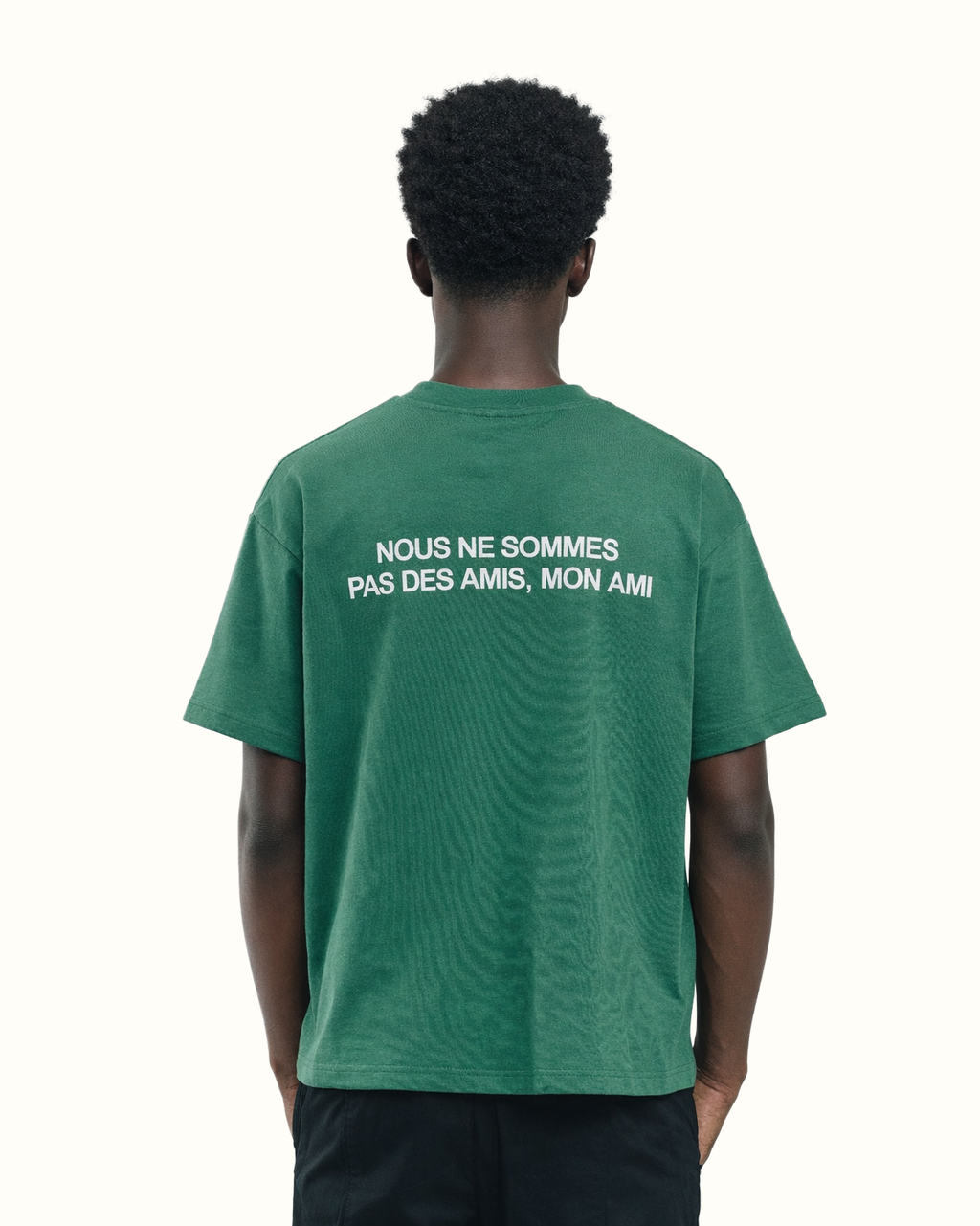 Heavyweight oversized t-shirt UK designer streetwear back 