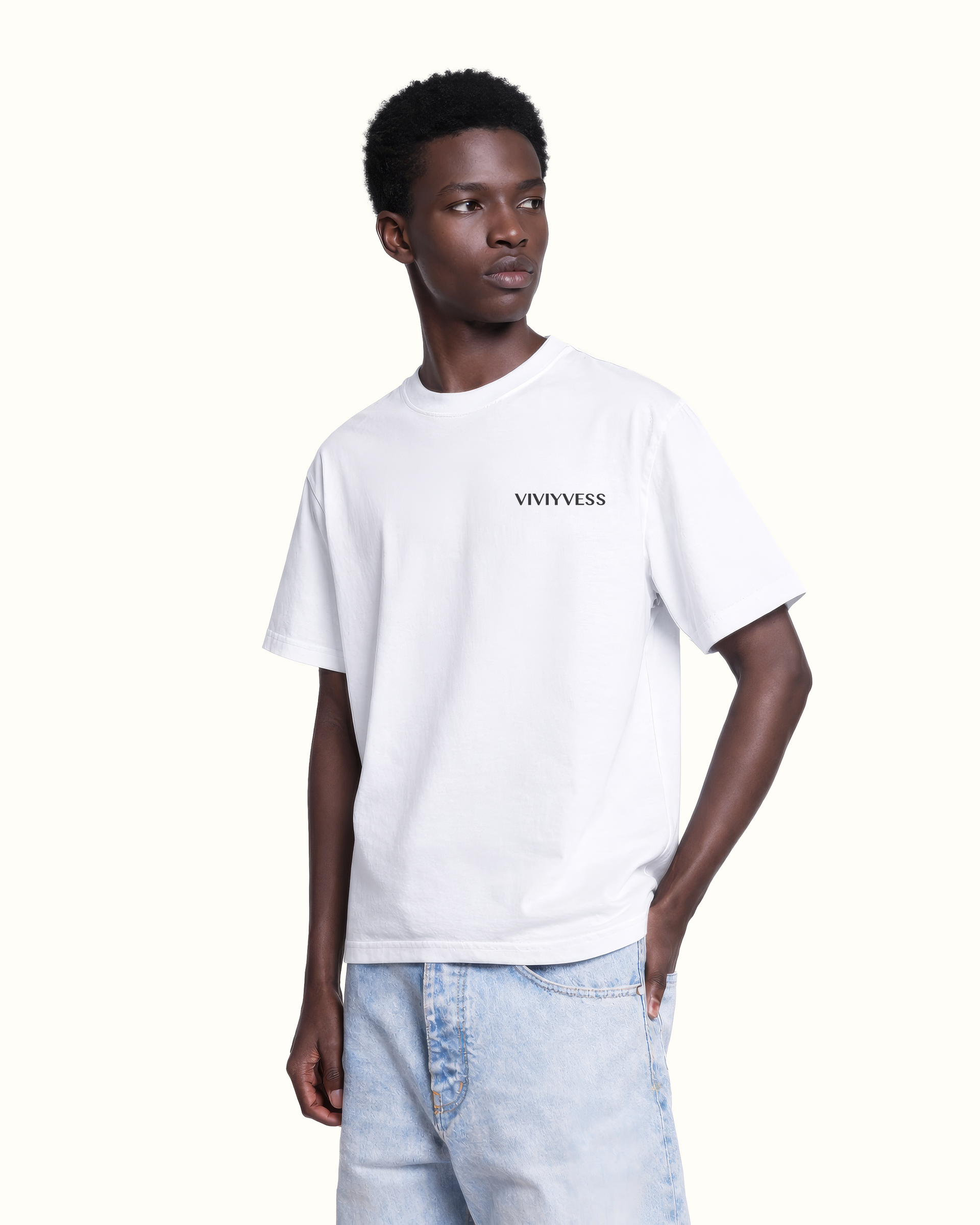 White Heavyweight Oversized T-Shirt UK | VIVIYVESS